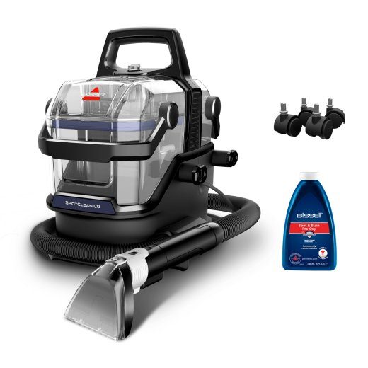 „Bissell SpotClean C9 Select“ kilimų valiklis, rankinis giluminis valymas, juodas, skaidrus