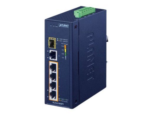PLANET IGS-614HPT 6-portiline Gigabit Ethernet PoE+ lüliti