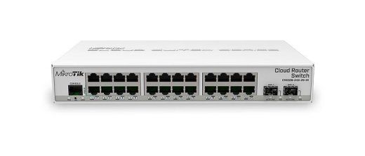 Lüliti MIKROTIK CRS326-24G-2S+IN 24xRJ-45 porti RJ-45 Portide tüüp Gigabit Ethernet (10/100/1000) 2xSFP+ moodulislotsi kogus 10G tugi Jah Toide