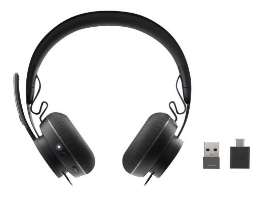 Logitech UC Zone Wireless Black ausinės