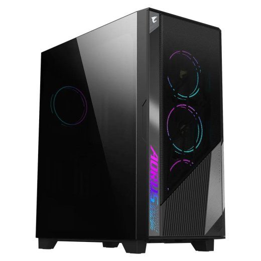 Kast GIGABYTE AORUS C500 GLASS MidiTower Mitte kaasas ATX MiniITX Värv Must AC500G