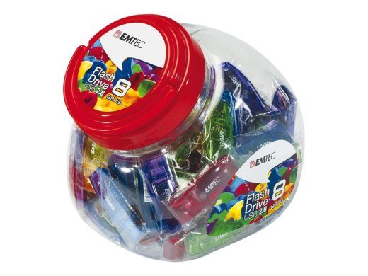 EMTEC C410 Color Mix Kommid purk 32GB USB 2.0 Mälupulk Sinine Roheline Lilla Punane Kollane
