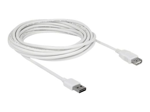Delock lihtne USB pikenduskaabel 5m valge