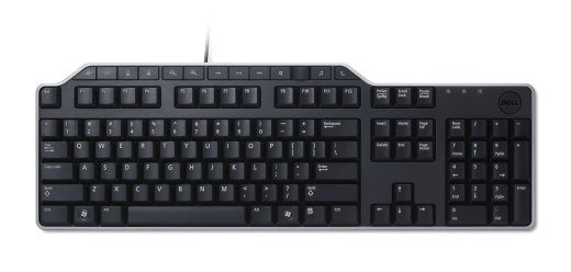 Dell Klaviatūra : JAV/Europos (QWERTY) Dell KB-522 laidinė verslo multimedijos USB klaviatūra juoda (komplektas)