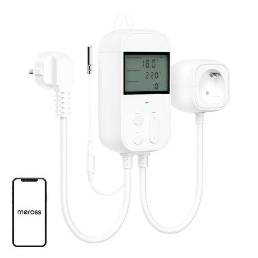 Sokkel termostaatiline temperatuurikontroller Meross MTS960HK (HomeKit)