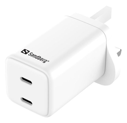 Võrgulaadija Dual USB-C PD65W UK