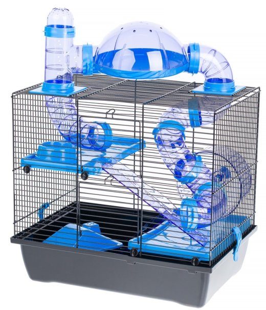 INTER-ZOO Rocky + Terrace blue - puur hamstrile