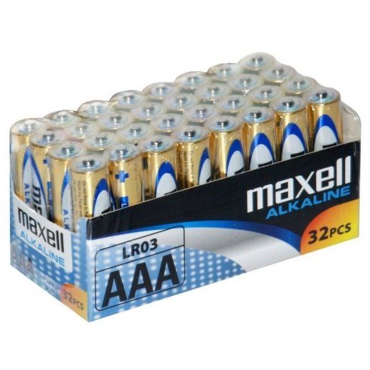 MAXELL LR03 AAA Alkaline Batteries (32 pack)