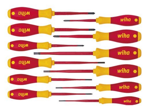 Wiha SoftFinish elektriline slimFix 3201 kruvikeerajate komplekt, 12 tk