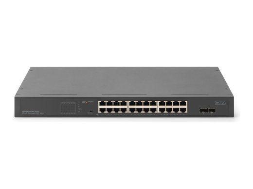 DIGITUS 24-portine Gigabit Ethernet PoE+ lüliti