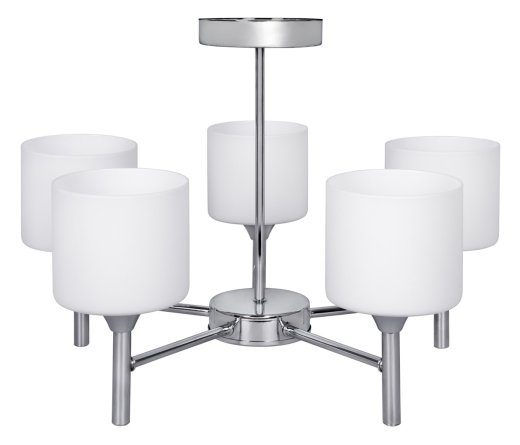 Activejet MIRA Chrome 5xE27 Chandelier Pendant Ceiling Lamp for Living Room