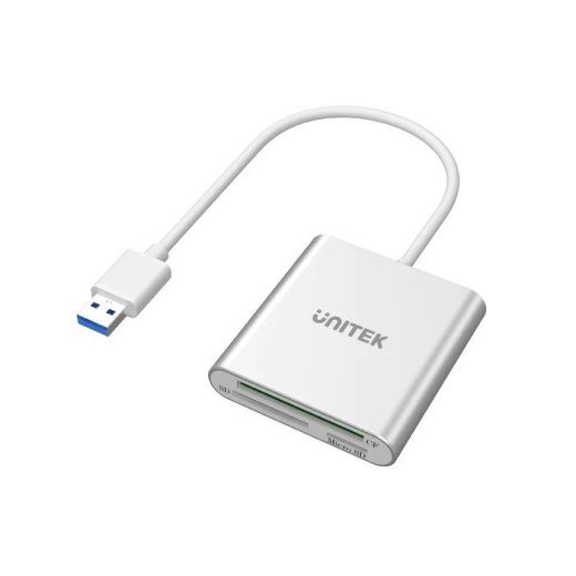 UNITEK Y-9313 kaardilugeja USB 3.2 Gen 1 (3.1 Gen 1) Hõbedane