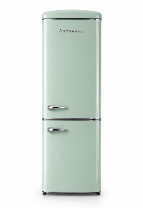 Ravanson LKK-315RM Retro Külmik 597 mm x 707 mm x 1943 mm 315 l Total No Frost Energiaklass E mint