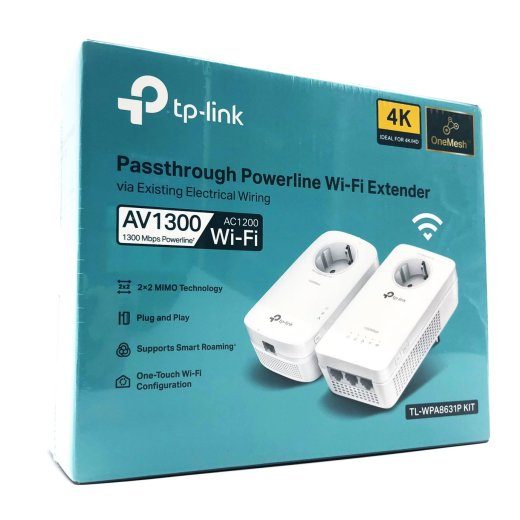 TP-Link TL-WPA8631P KIT Gigabit Powerline adapterių rinkinys 1300Mbps WiFi