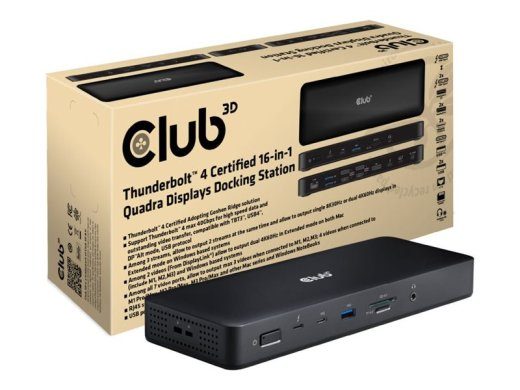 Club3D CSV-1583 Thunderbolt 4 16-in-1 dokkimisjaam 150Watt 4K 60Hz
