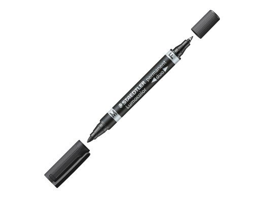 STAEDTLER Lumocolor must topeltotsaga marker