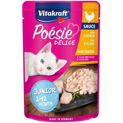 VITAKRAFT POESIE DELICE JUNIOR kana - märgkassitoit - 85 g