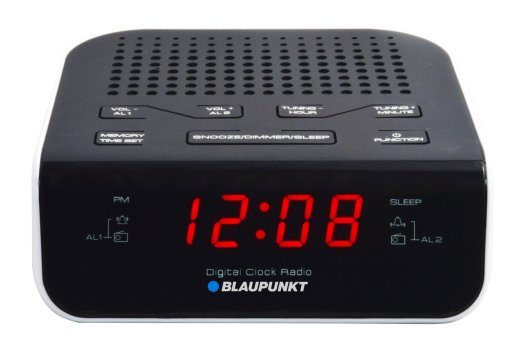Blaupunkt CR5WH Black, White Radio Clock