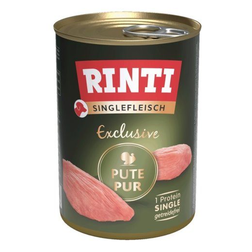 RINTI Singlefleisch Exclusive Turba - väga koeratoit - 400 g