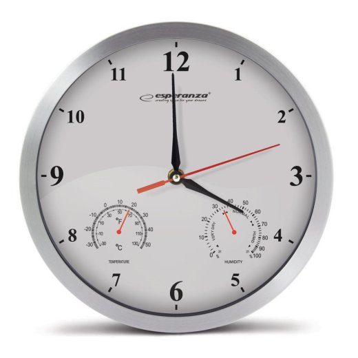 Esperanza EHC008W Round White Mechanical Wall Clock