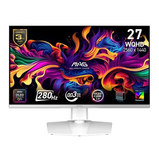 MSI MAG 272QPWDE QD-OLED X28 27-tolline 2K OLED koos HDMI, DisplayPort, USB-C-ga, 280Hz