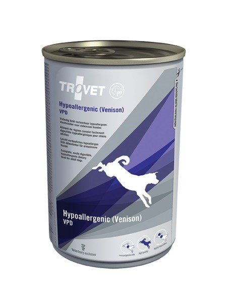 TROVET Hüpoallergeenne VPD Hiiu - Määrdunud koeratoit - 400 g