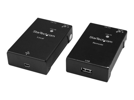 StarTech.com USB 2.0 pratęsdymo rinkinys per Cat5e/Cat6 kabelį (RJ45) - iki 165ft (50m) - USB prievadas per kabelį - maitinamas - 480Mbps (USB2001E...