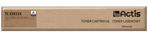 Actis TC-EXV33X Toner (asendus Canon C-EXV33 jaoks; Standard; 14600 lehte; must)