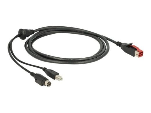 Delock 2m tugevdatud USB-kaabel must