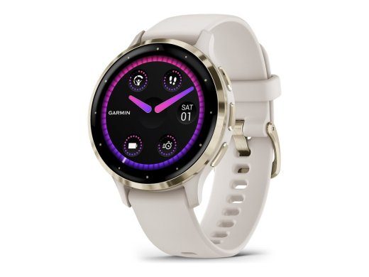 Garmin Venu 3S 41 mm auksas baltas išmanusis laikrodis