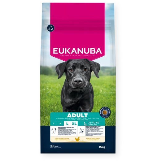 EUKANUBA Täiskasvanu L XL Rikas Kanaliha Sisaldav - kuiv koeratoit - 15kg