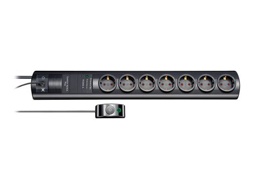 brennenstuhl Primera-Tec Comfort ühenduskaitsme 7-pin 16A must 2m