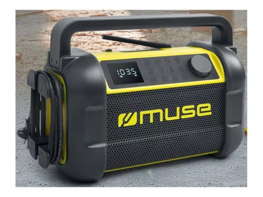 Muse M-928 BTY Darbinės radijo stoties garsiakalbis Atsparus vandeniui Bluetooth Belaidis ryšys Nešiojamas NFC funkcijos Juodas/Geltonas