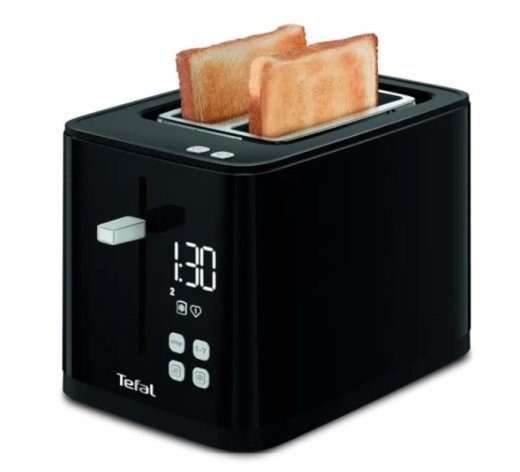 TEFAL Toster TT6408 Võimsus 850 W Pesade arv 2 Korpusmaterjal Plast Must