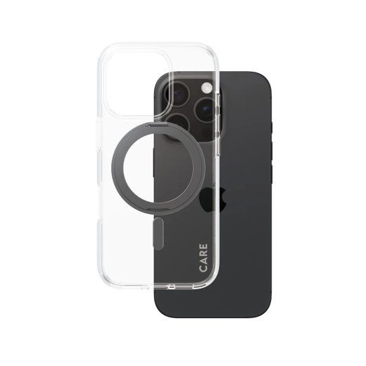 CARE Feature Case Tagakaas Apple iPhone 16 Pro Taaskasutatud plastist Läbipaistev MagSafe