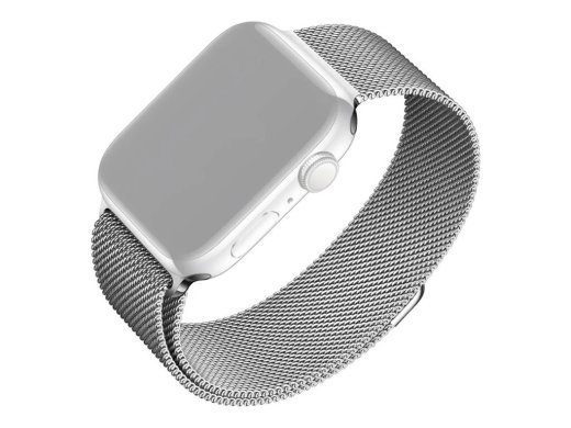 Fixed Mesh Strap for Apple Watch 42/44/45/46/49mm Silver