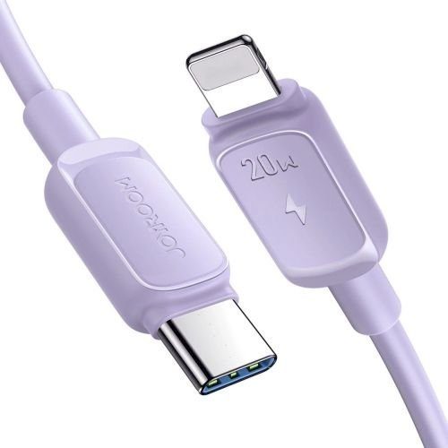 Joyroom S-CL020A11P Type-C - Lightning kaabel mitmevärviline seeria A14 20W 480mb/s 1.2m / lilla