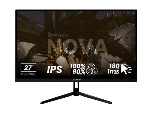 Arozzi Nova 24 " IPS FHD 16:9 200 Hz 1 ms 1920 x 1080 pikseliai 300 cd/m² HDMI prievadų kiekis 1 Juoda