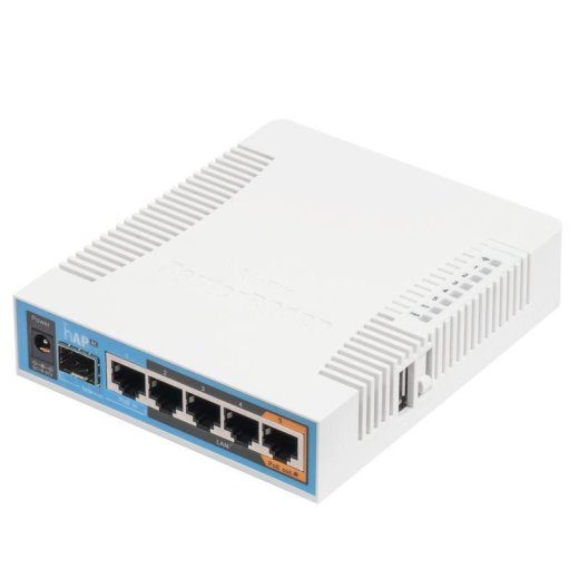 hAP ac su 720MHz CPU, 128MB RAM, 5x Gigabit LAN, įmontuotas