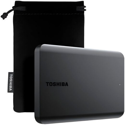Toshiba External Hard Drive Canvio Basics Excl (2.5" 2TB, USB3.2 Gen 1, Black)