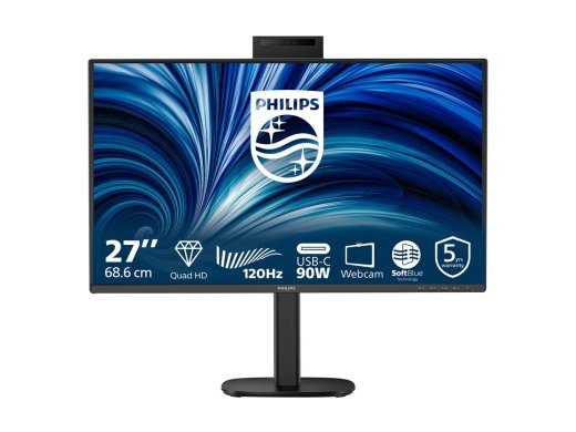 Philips 27B2U3601H 27 colių IPS 2560 x 1440 (2K) HDMI DisplayPort USB-C 120Hz monitorius