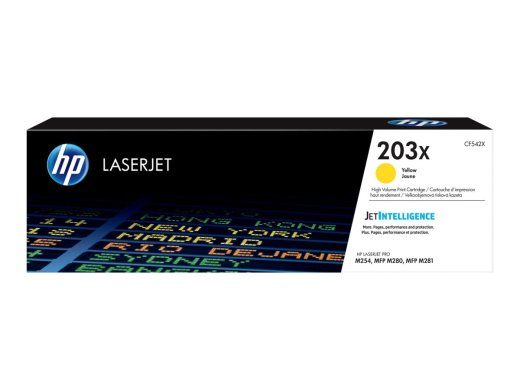 HP 203X kollane tooner CF542X 2500-leheküljelisele