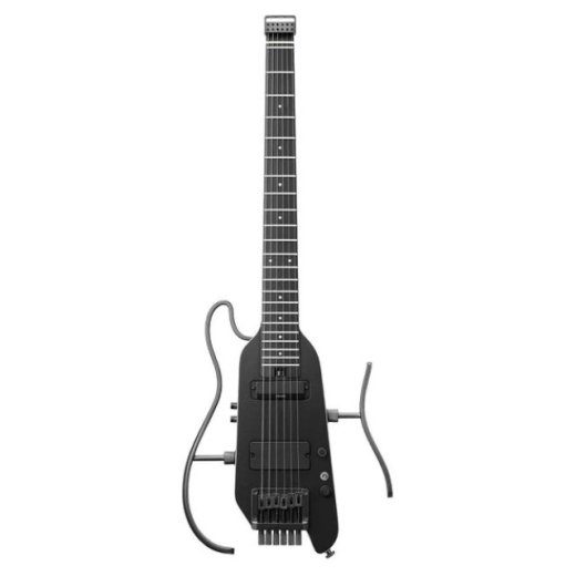 Donner Hush X Pro Juodoji elektrinė gitara