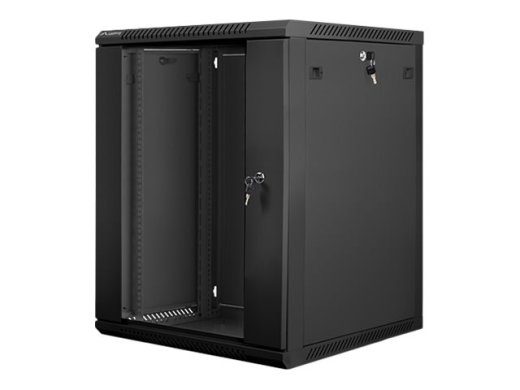 Lanberg seinaküljeline 19'' 22U 600x600 rack kaabi, must (klaasuks)