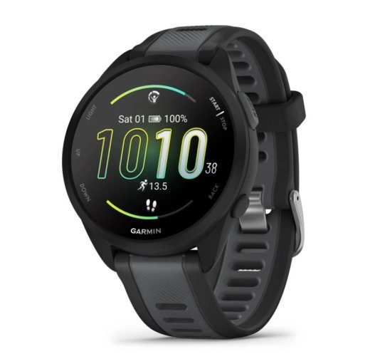 Garmin Forerunner 165 3.05 cm (1.2") AMOLED 43 mm Digitaalne 390 x 390 pikslit Puuteekraan Must GPS