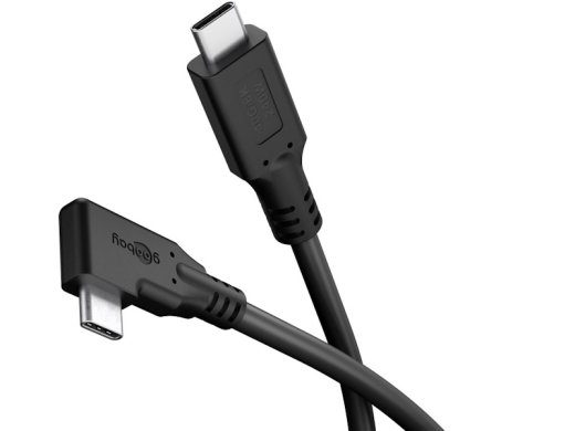 Goobay USB-C Nurga kaabel 90° USB 3.2 60W 1m