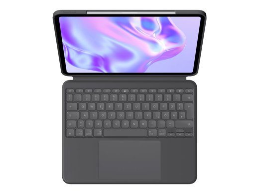 Logitech Combo Touch klaviatuur ja foliokorpus koos kaabliga, saksa keel