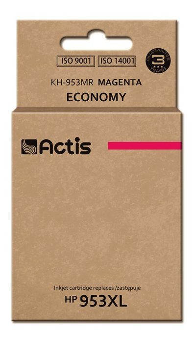Actis KH-953MR ink (replacement for HP 953XL F6U17AE; Standard; 25 ml; magenta) - New Chip