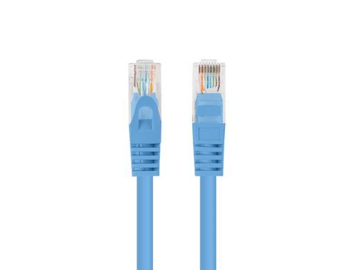 PCU6-20CC-0025-B Lanberg Patchcord CAT.6 UTP 0.25M fluke passed 10-komplekti, Sinine