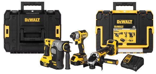 ELEKTROS ĮRINKIŲ KOMPLEKTAS DEWALT DCK305P3T (DCF887+DCH273+DCG405)